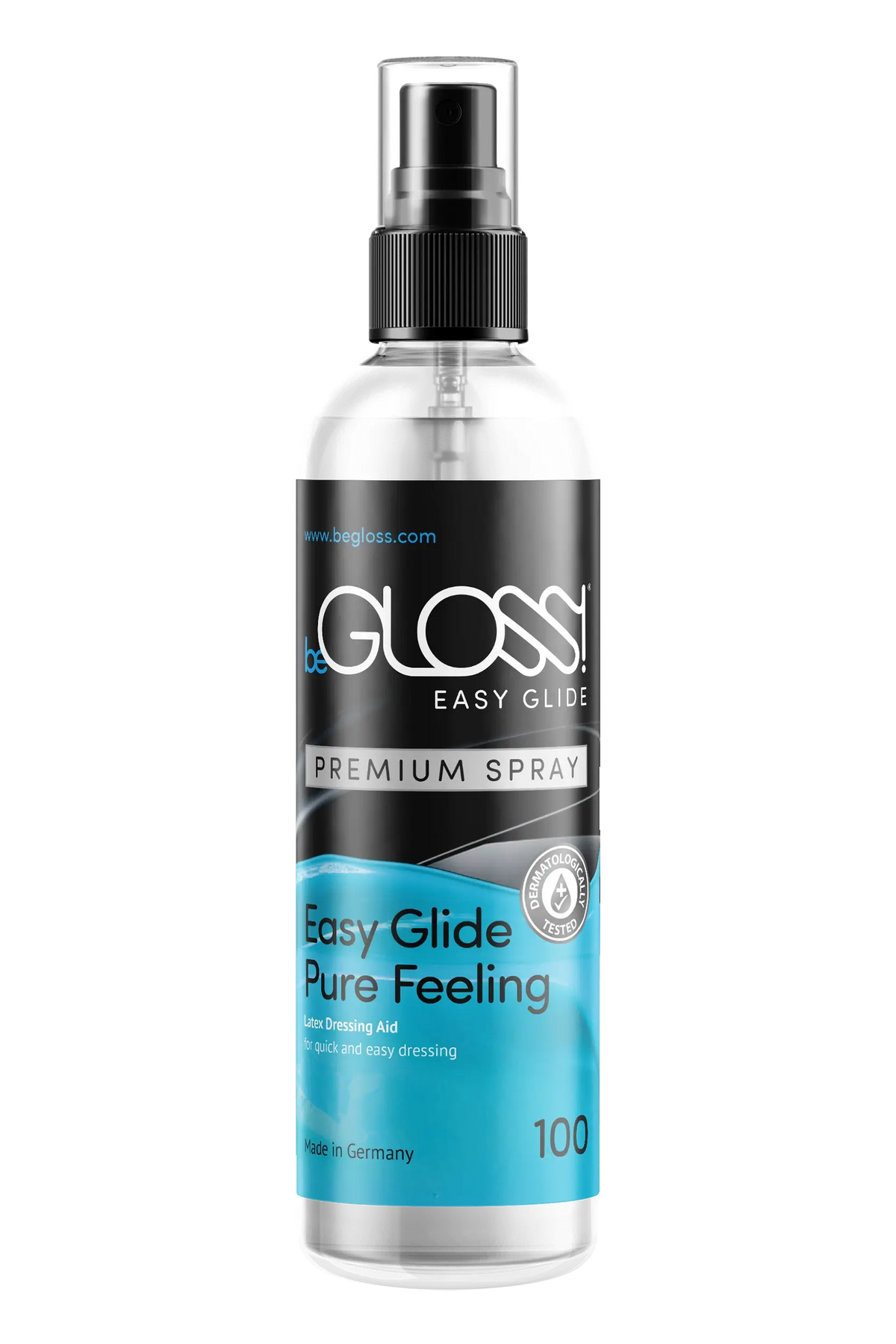 Latex Dressing aid - beGLOSS - Easy Glide Pump Spray 100ml