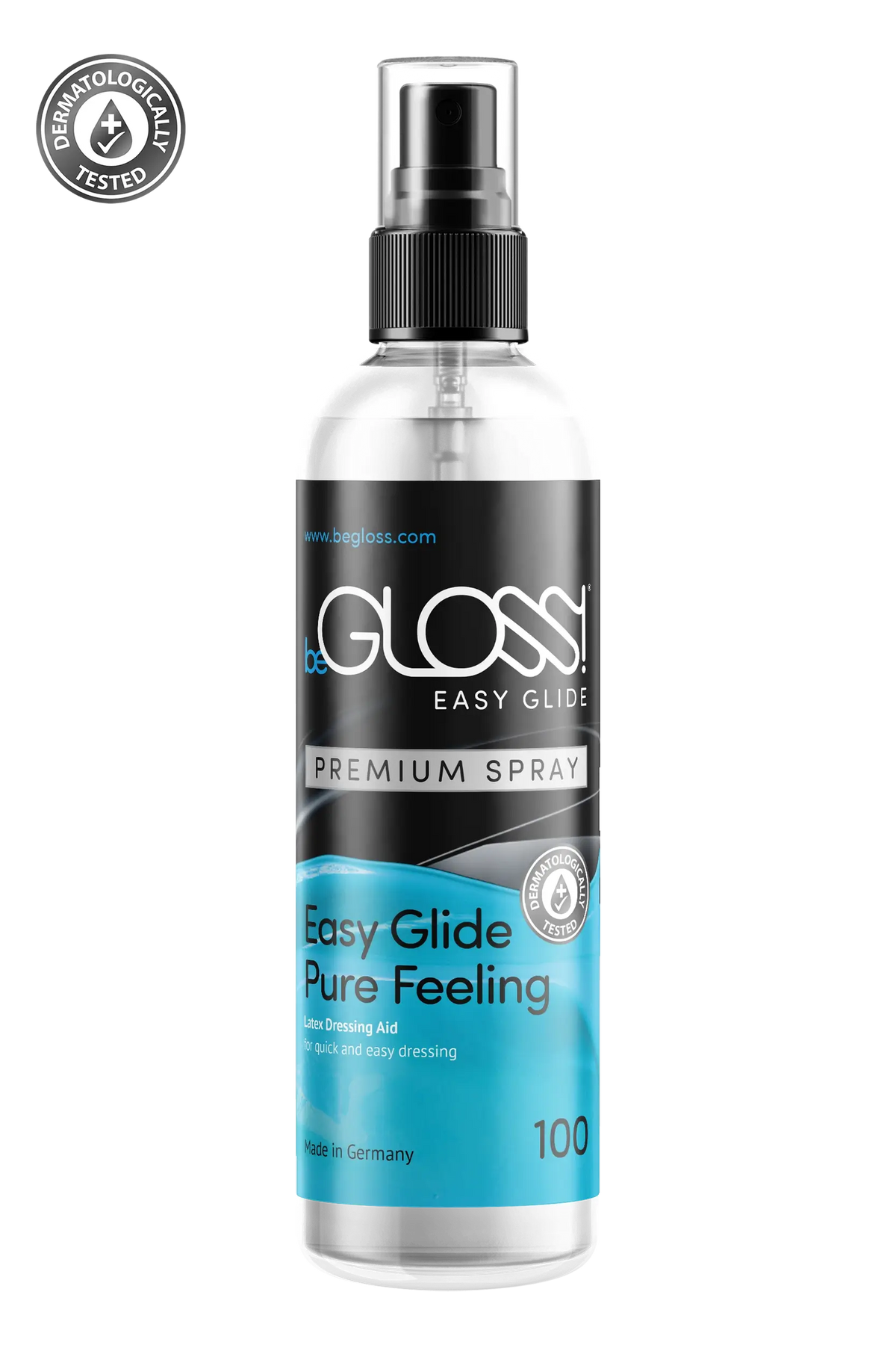 Latex Dressing aid - beGLOSS - Easy Glide Pump Spray 100ml
