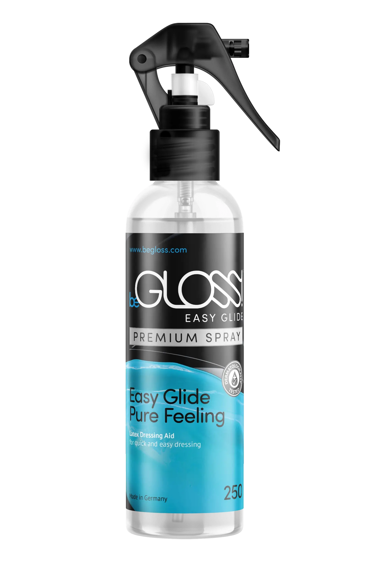 Latex Dressing aid - beGLOSS - Easy Glide Pump Spray 250ml