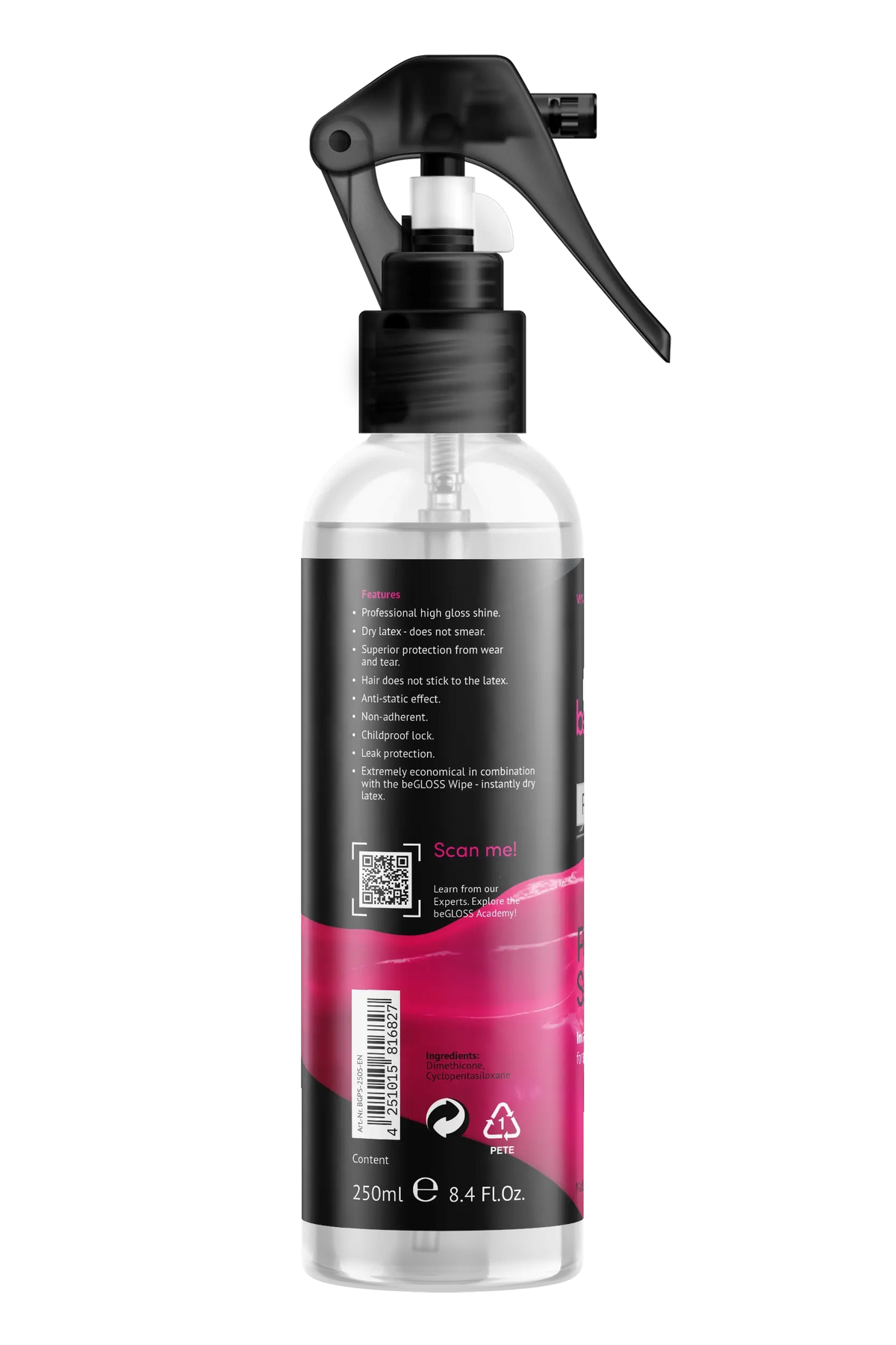 Lustrant latex - beGLOSS - Perfect Shine spray 250 ml