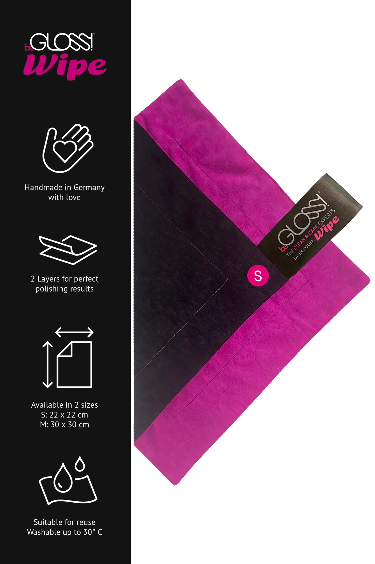 Latex Polish - beGLOSS - Wipe - Small