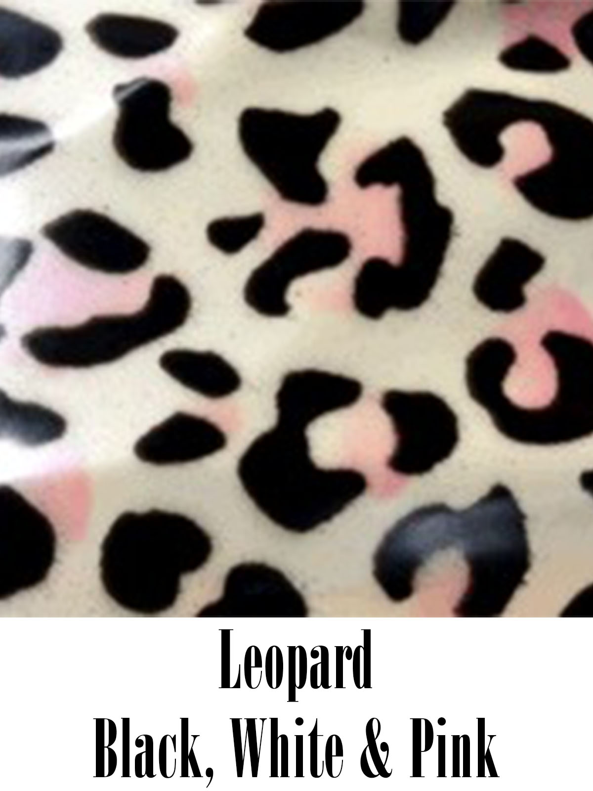 Leopard - White, Black, and Pink