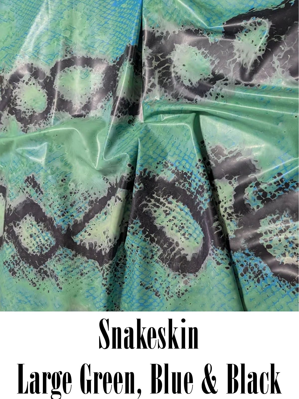 Snakeskin - Large Blue & Green
