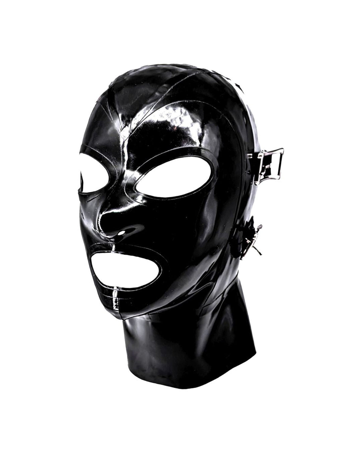 Large/X-Large w/16 Neck - Black with Black Trim - Buckles - Oval Trim