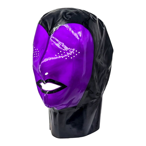 Black semi trans mauve face perforated eye