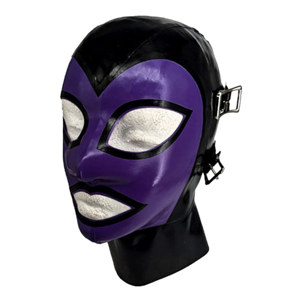 Black violet face wide eye buckles