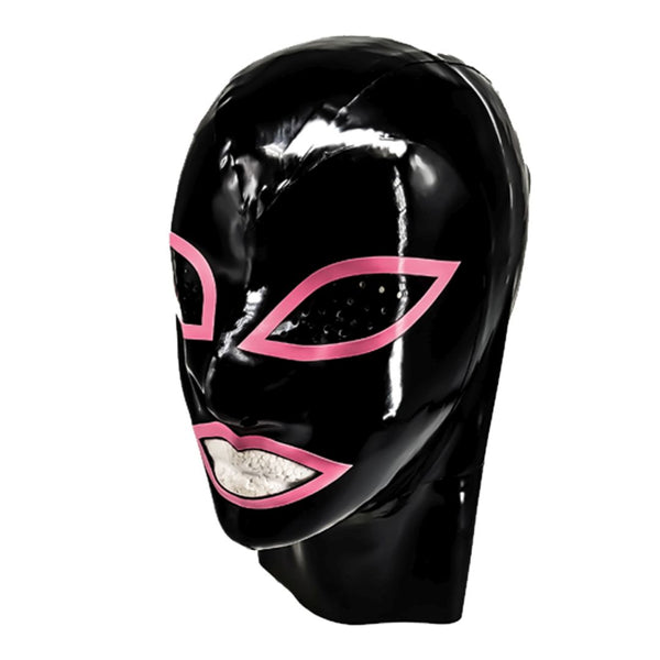 Black with Bubblegum Pink Trim HoodTrimmed Perforated Eye