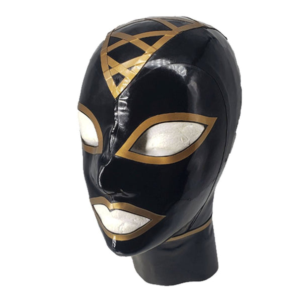 Black with Pearlsheen Antique Gold TrimCross-Hatch Sarula Hood
