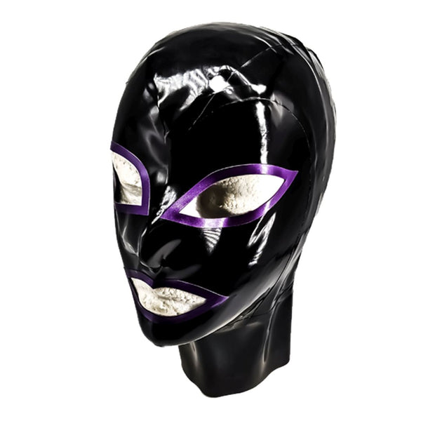 Black with Pearlsheen Purple Trim Hood