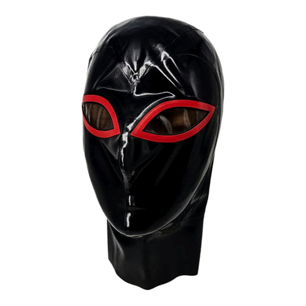 Black with red trim smoke vinyl eye no mouth
