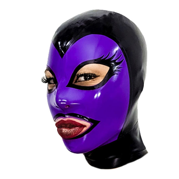 Black with Violet Face HoodShown with Flared Back Eye
