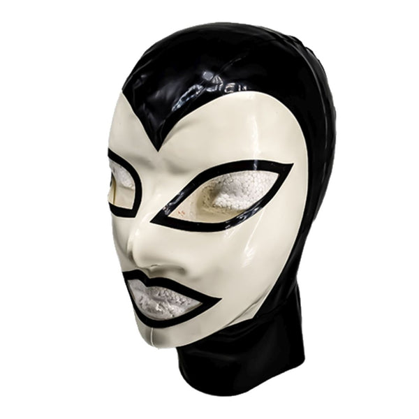 Black with White Face Hood