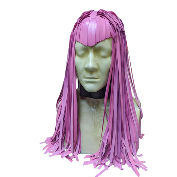 Bubblegum PinkLatex WigPointed Bangs