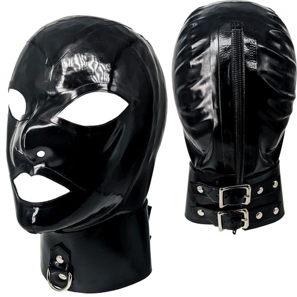 Hood with Heavy Built-in CollarShown with 2 buckles in the back& Vertical D-ring.