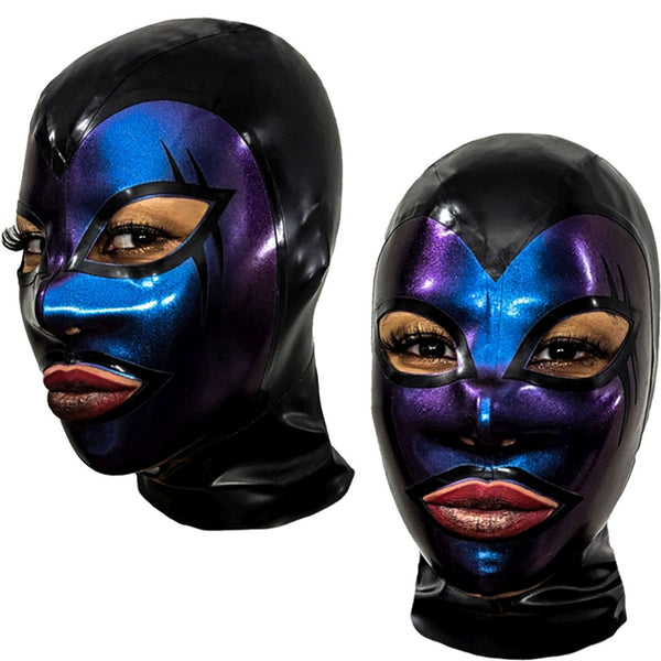 Black with Colorshift PurpleSpecialty Sheeting HoodShown with Slash Eye