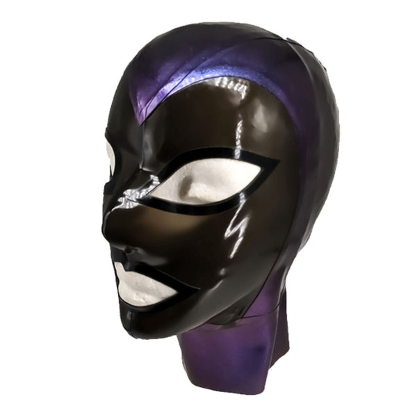 Colorshift Purplewith Smoke Face Hood
