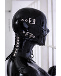 Latex Neck Corset with Front D-Ring