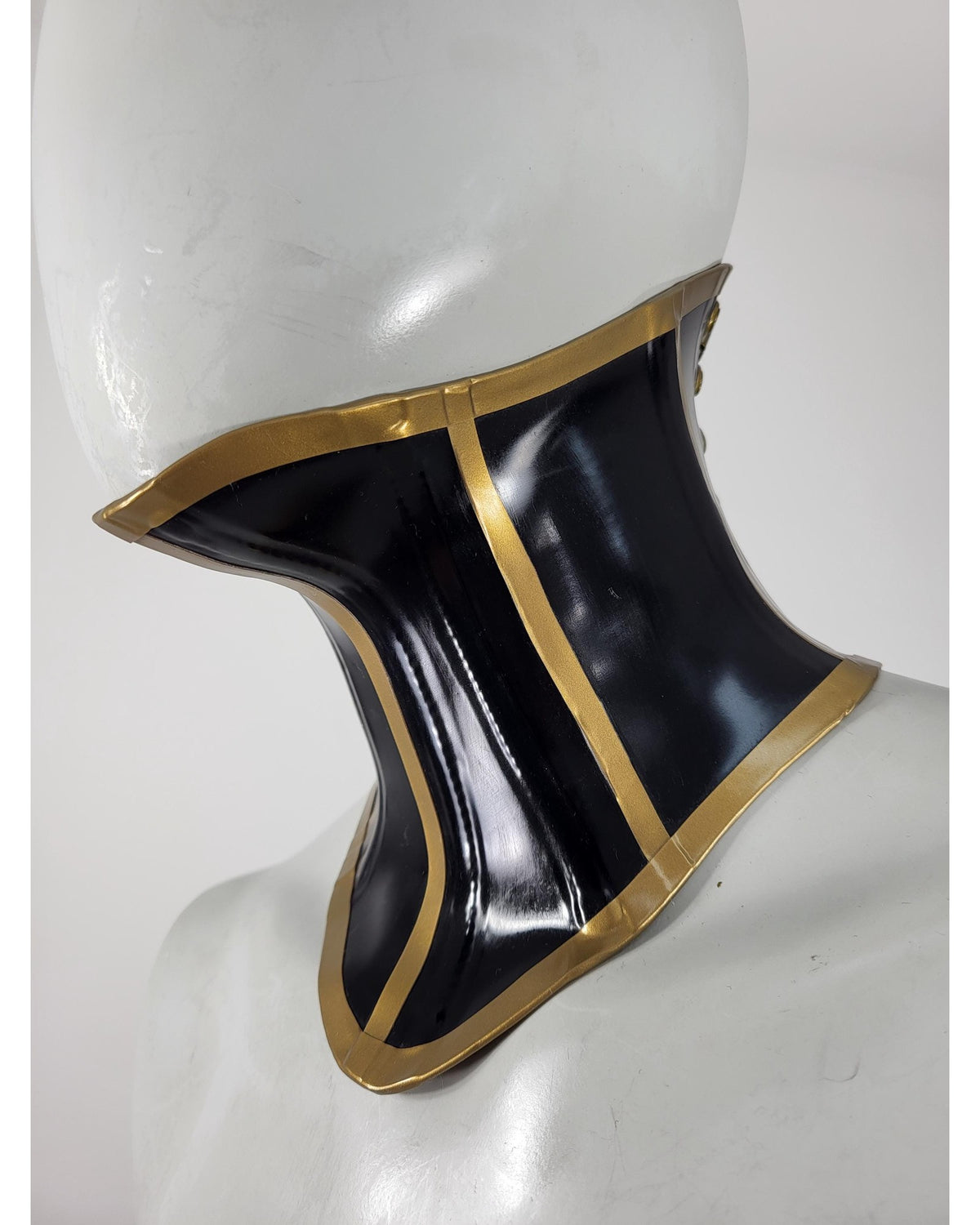 Fully Trimmed Latex Neck Corset