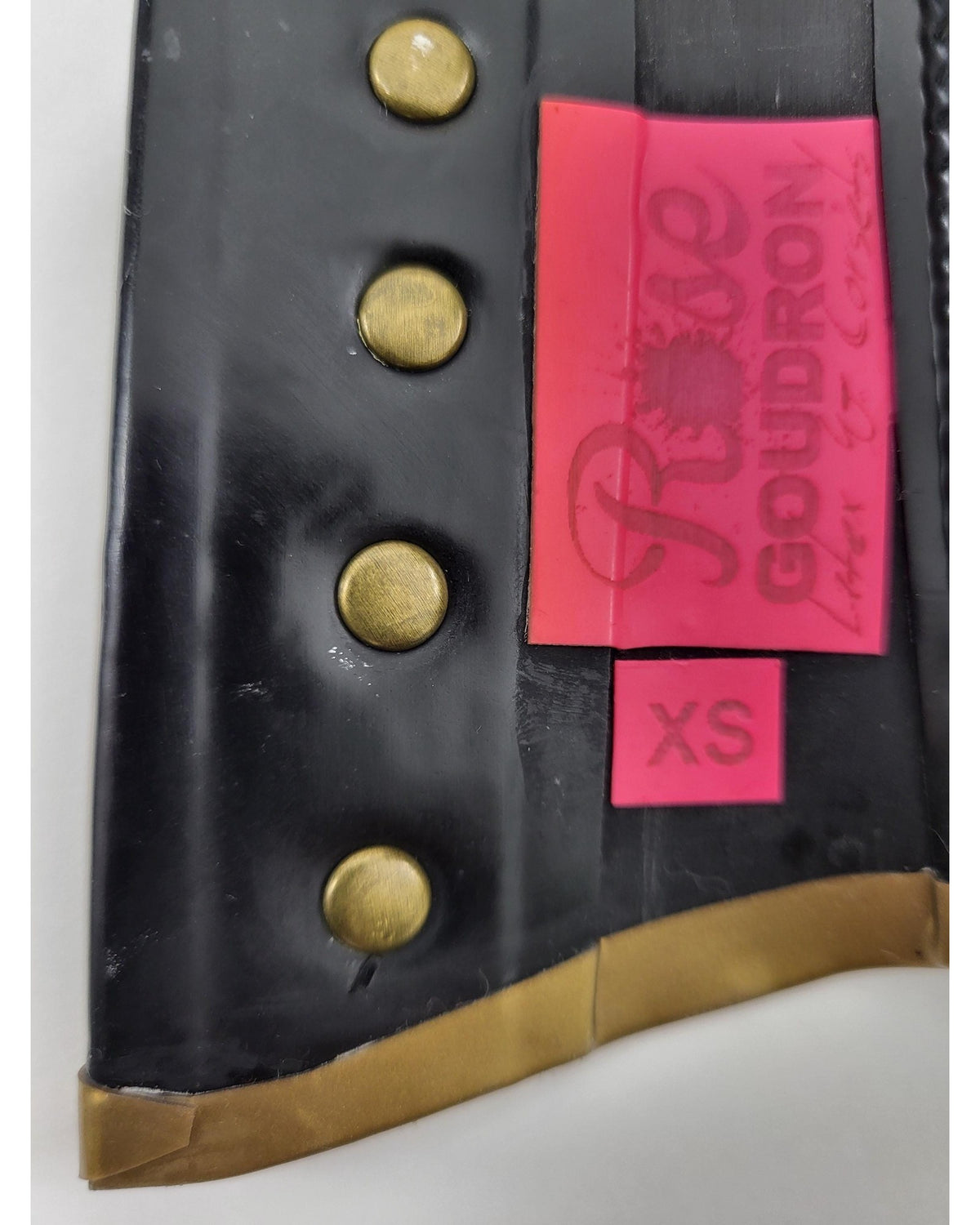 Fully Trimmed Latex Neck Corset