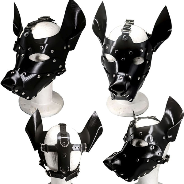Heavy Pup MaskSolid Black VersionMade with our Heavy 3MM Neoprene Blend