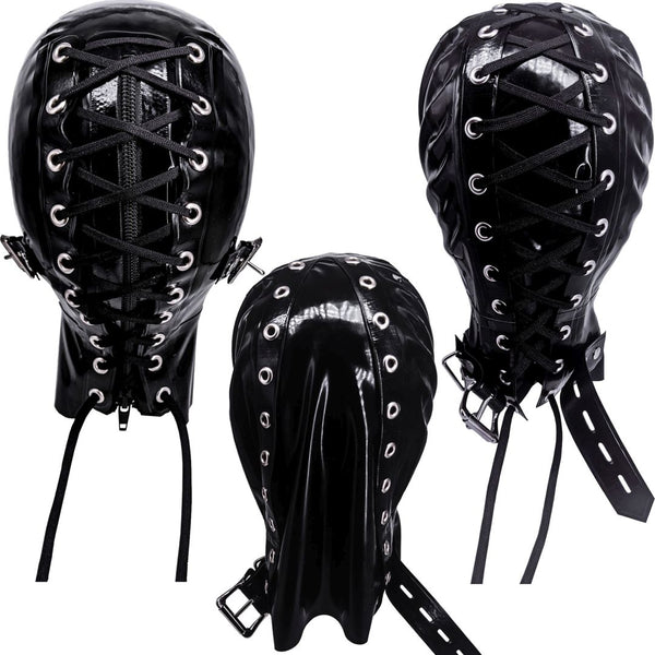 Lace-up HoodOver the zipper version& Pull-on VersionShown: Simple Built-in Collar Back