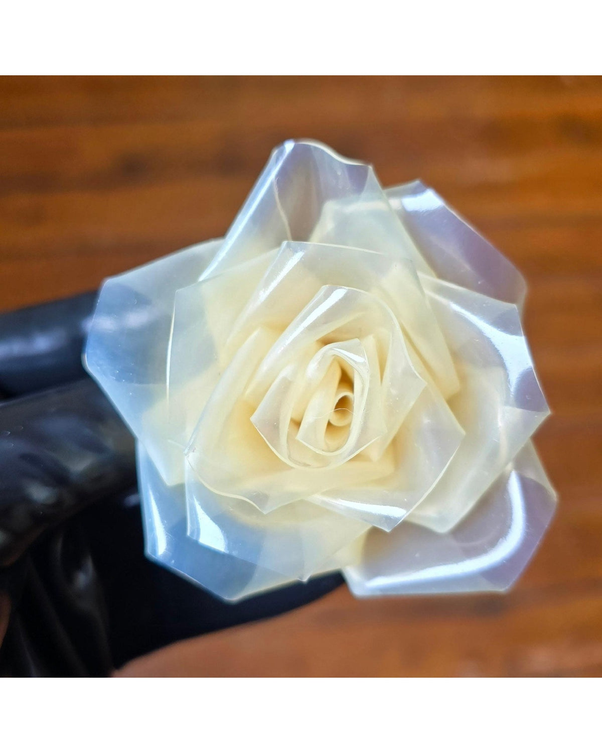 Latex Rose Hair Clip - alternate view