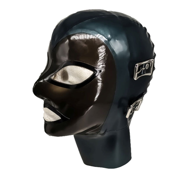 Pearlsheen Peacockwith Smoke FaceBuckles Hood