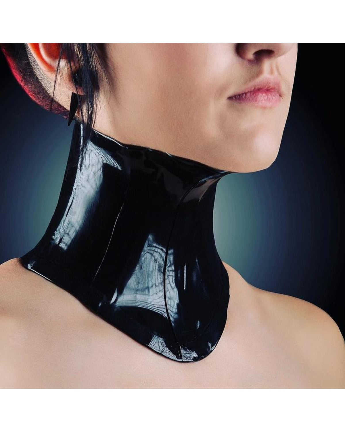 Plain Latex Neck Corset