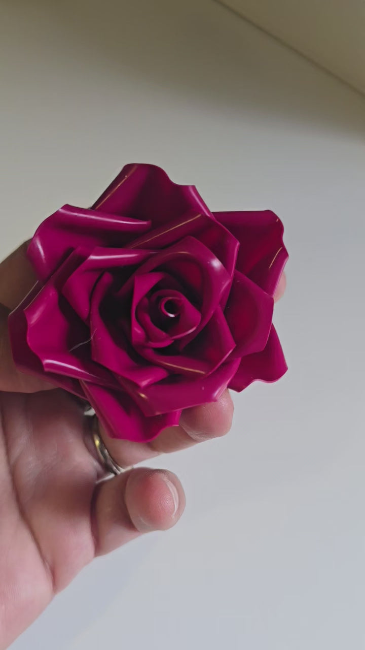 Latex Rose Hair Clip