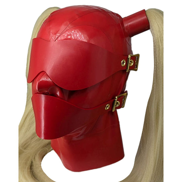 Red buckles gold hardware mag pigtails
