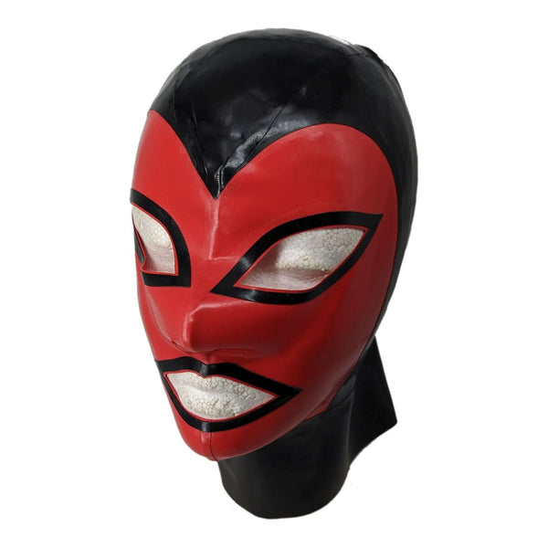 Black with Red Face Hood