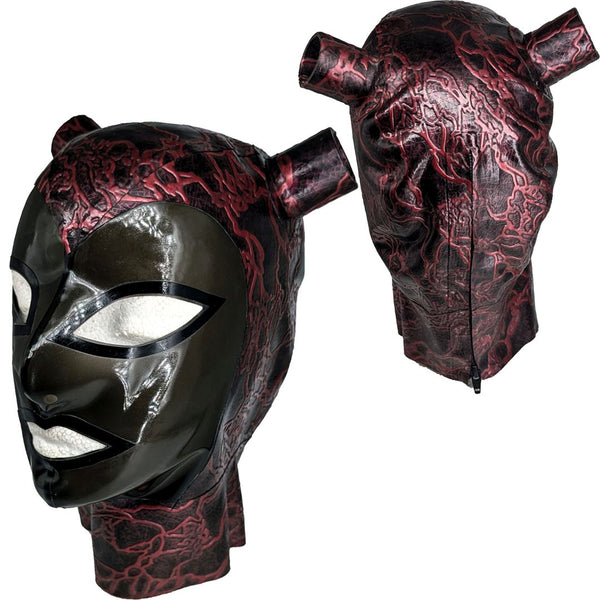Red lava smoke face mag pigtails