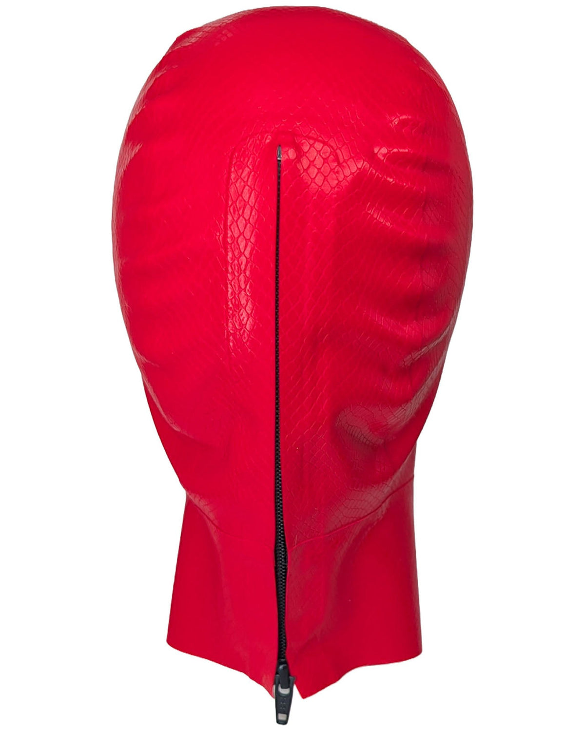 Medium - Red Snakeskin with Trans Face - Wide Eye