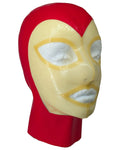 Medium - Red Snakeskin with Trans Face - Wide Eye
