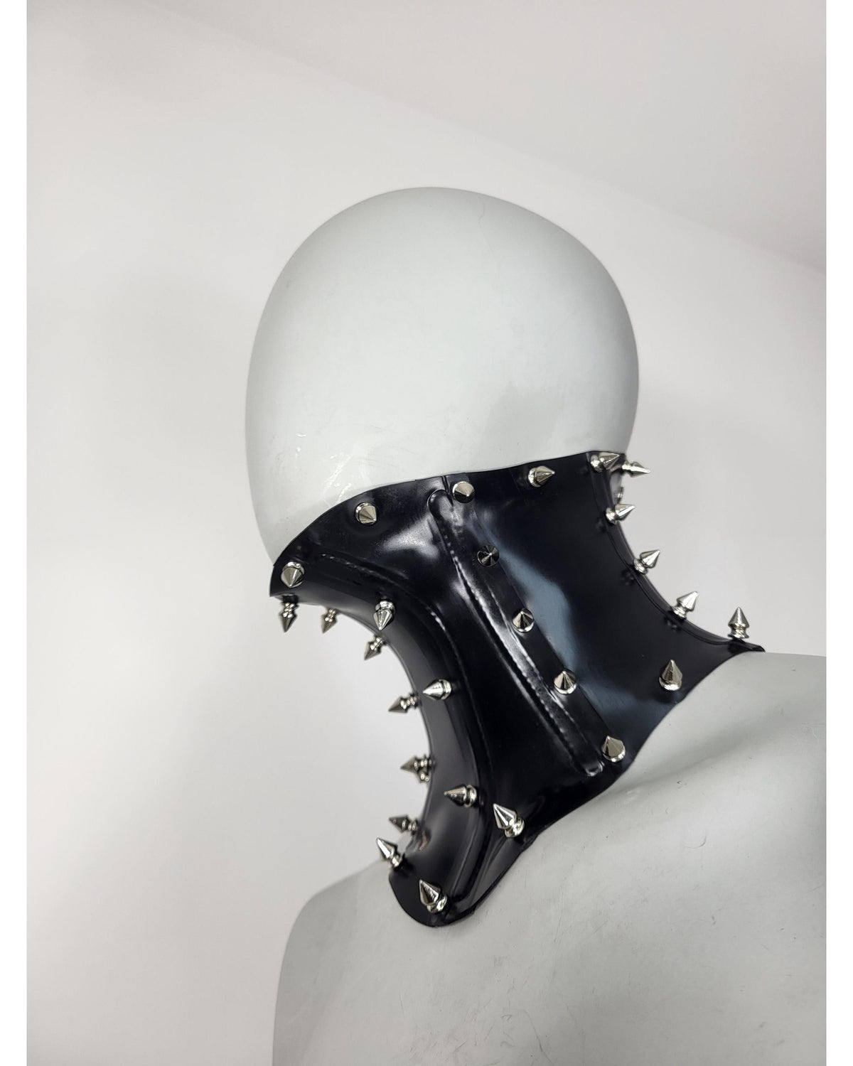 Spiked Latex Neck Corset