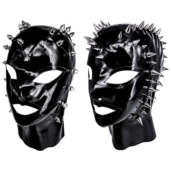 Full Spiked Hoodwith Large Hexagon (Left)Double Spiked HoodSmall & Large Cone (Right)