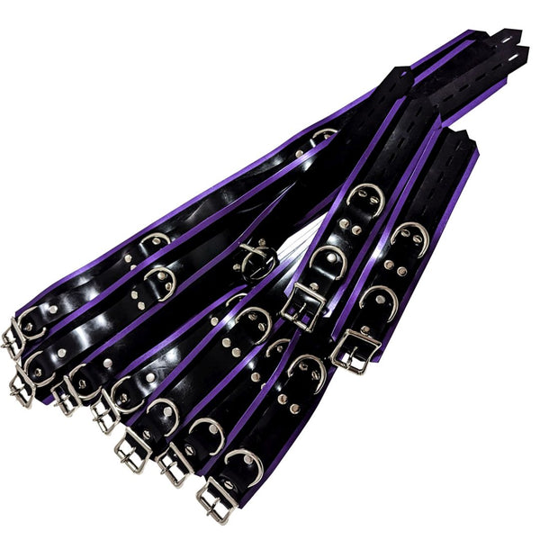 Trimmed restraints pearlsheen purple edge