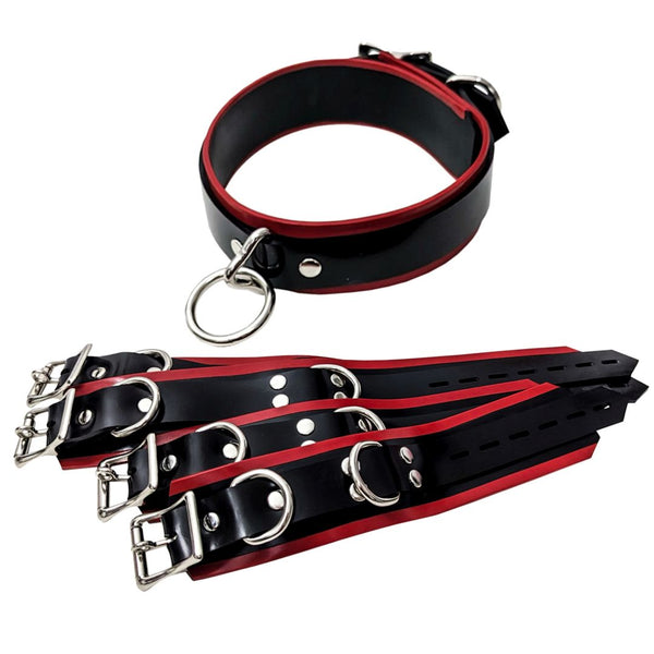 Trimmed restraints with red edge