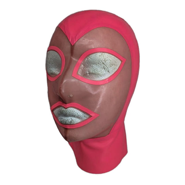 Vibrant pink with semi trans pink face wide eye