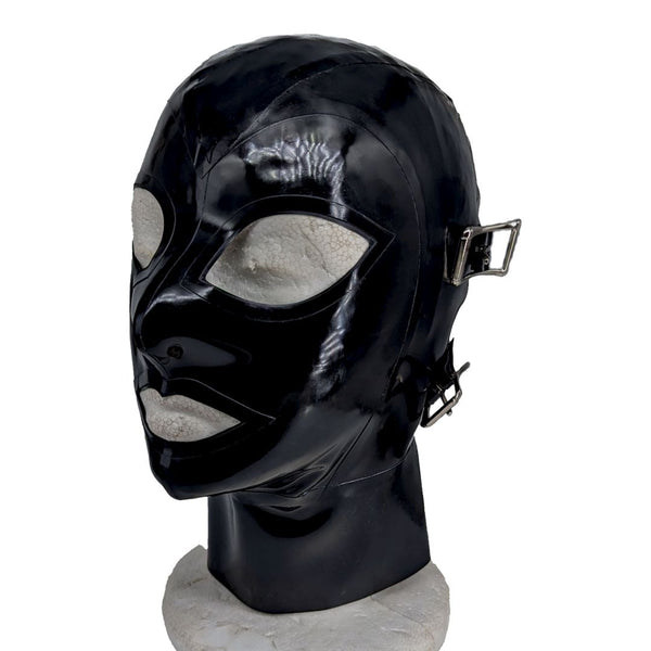 Black with Wide Eye & Buckles Hood